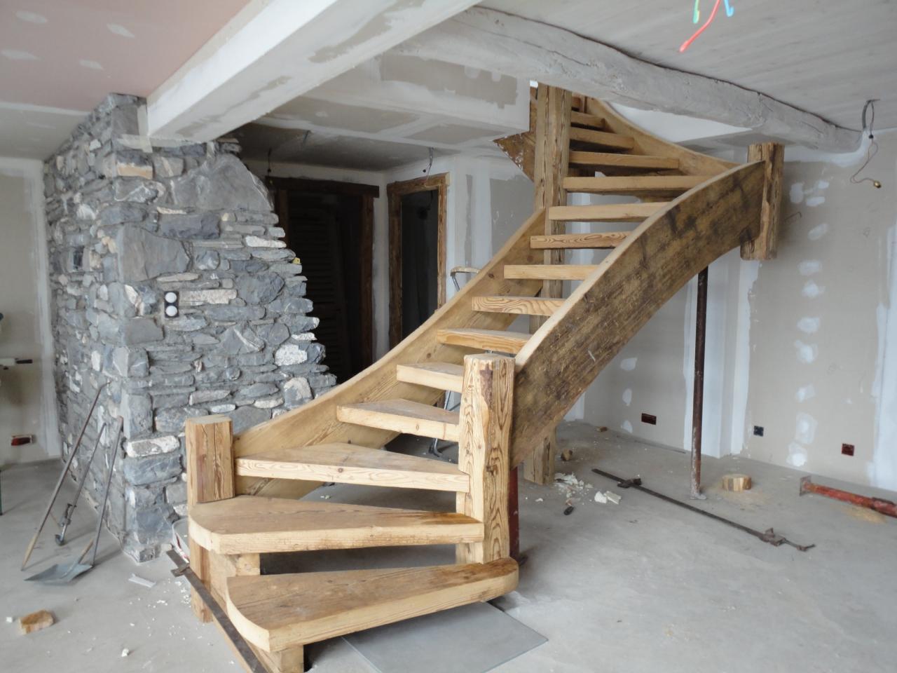 Escalier rustique